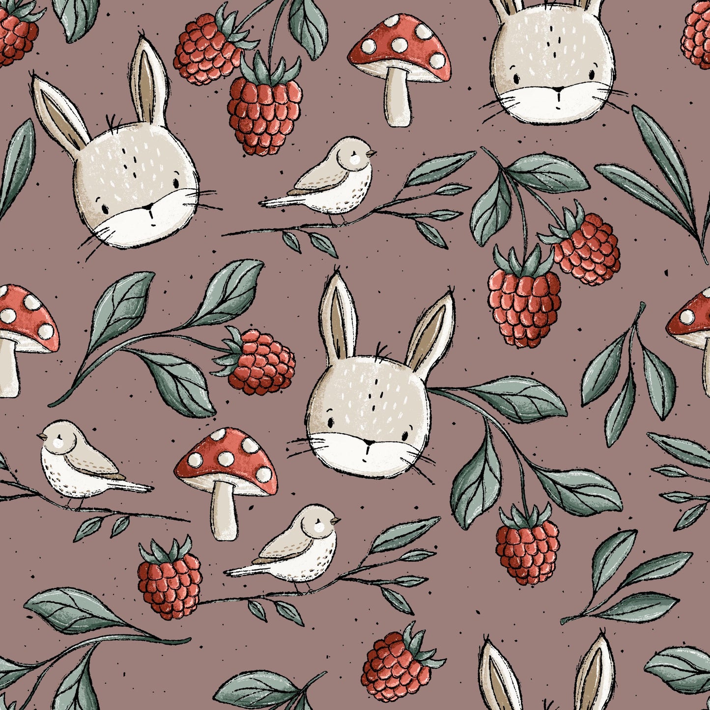 Eigenproduktion Stoff Hase