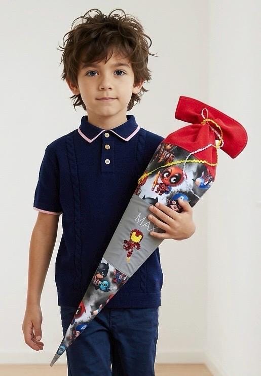 Schultüte - Zuckertüte, Superhelden, Schultüte personalisiert
