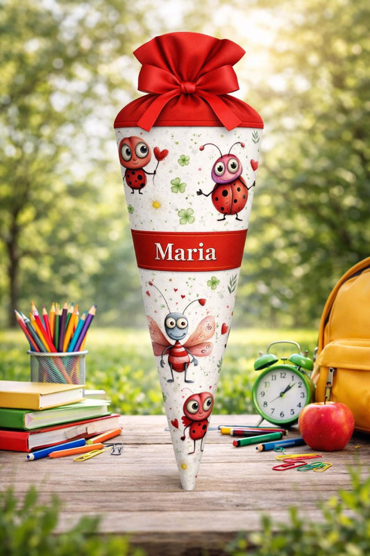 Schultüte - Zuckertüte, Marienkäfer, Schultüte personalisiert