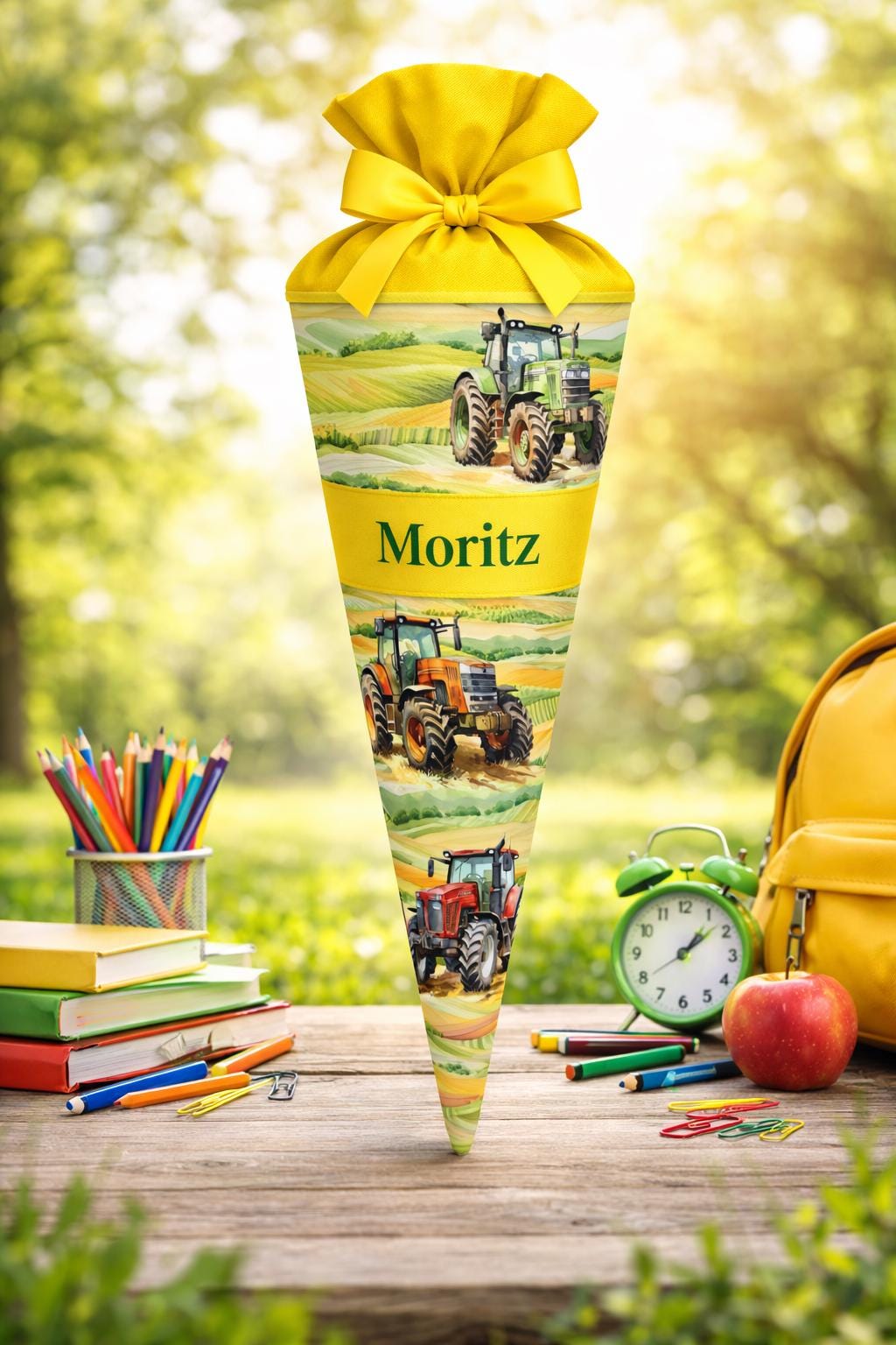 Schultüte - Zuckertüte, Traktor, Schultüte personalisiert