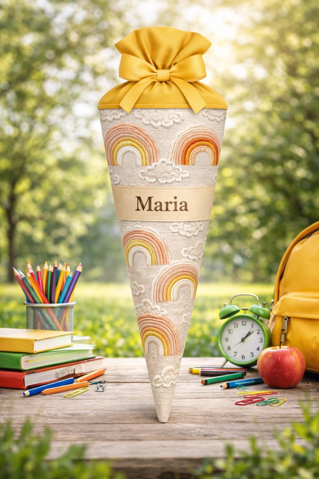 Schultüte - Zuckertüte, Regenbogen , Schultüte personalisiert