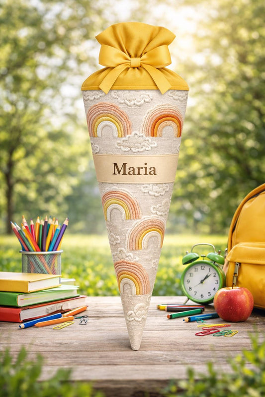 Schultüte - Zuckertüte, Regenbogen , Schultüte personalisiert