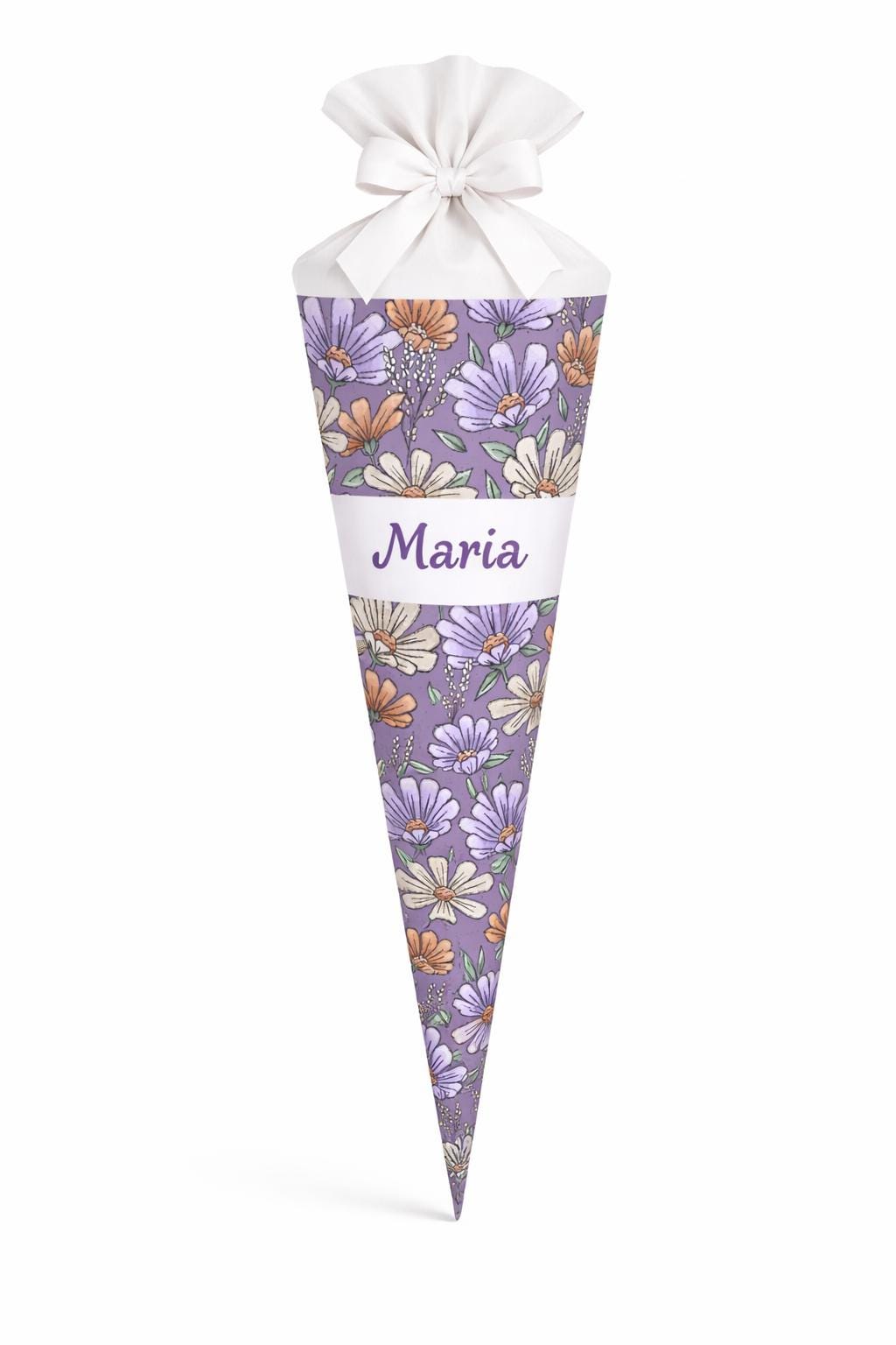 Schultüte - Zuckertüte, Blumen, Schultüte personalisiert