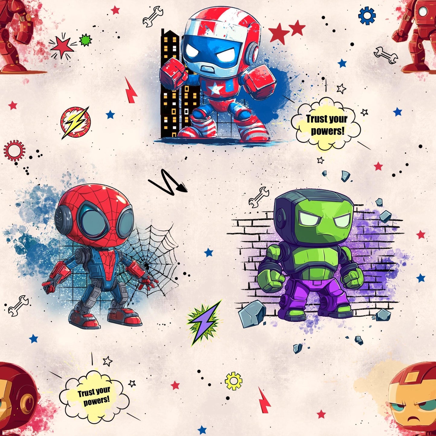 Eigenproduktion Stoff Helden